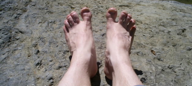 Picture of very attractive hobbit feet
